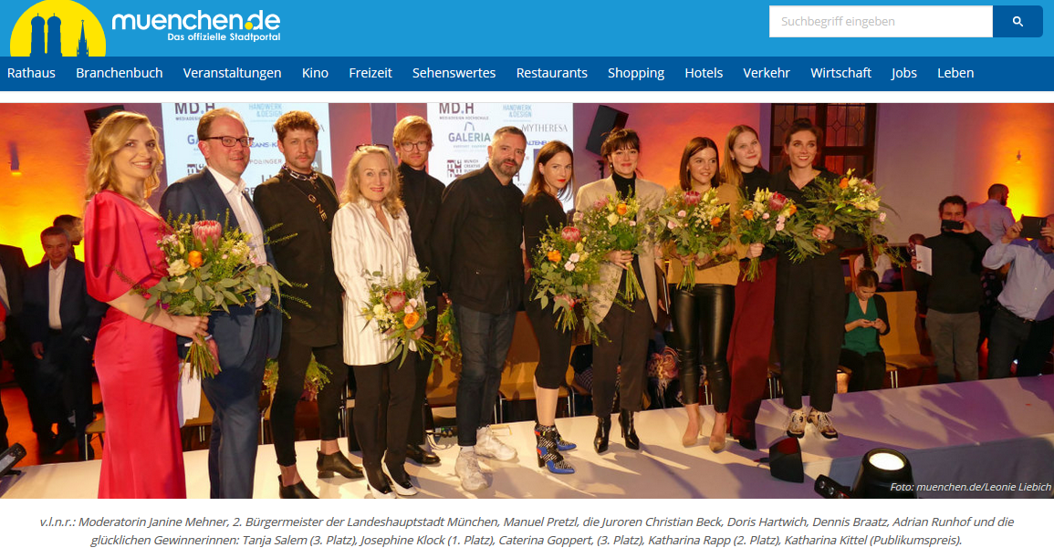 Moderation Münchner Modepreis, Bekanntgabe mit dem 2. Bürgermeister Manuel Pretzl