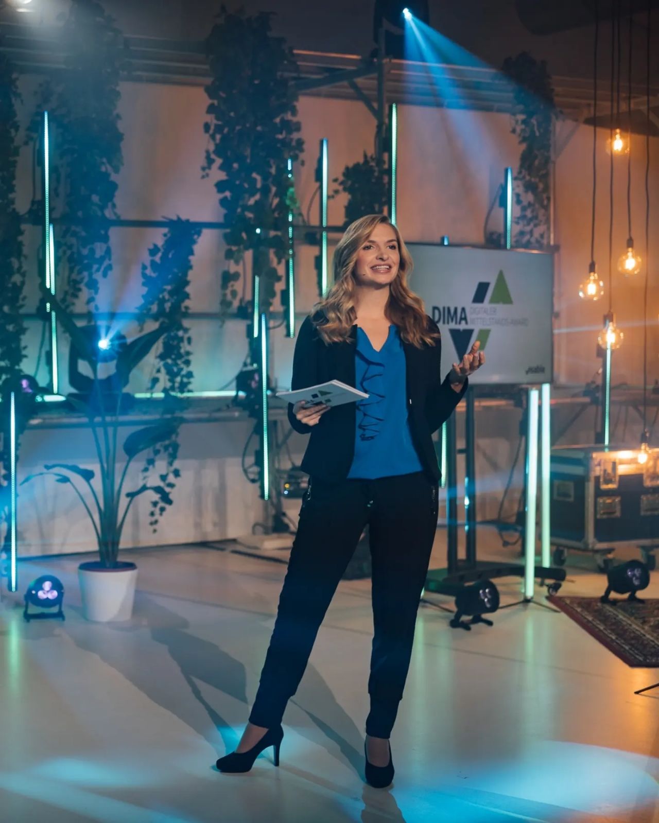 Verleihung DIMA Award, Mittelstandspreis, online Preisverleihung, Moderation Livestream