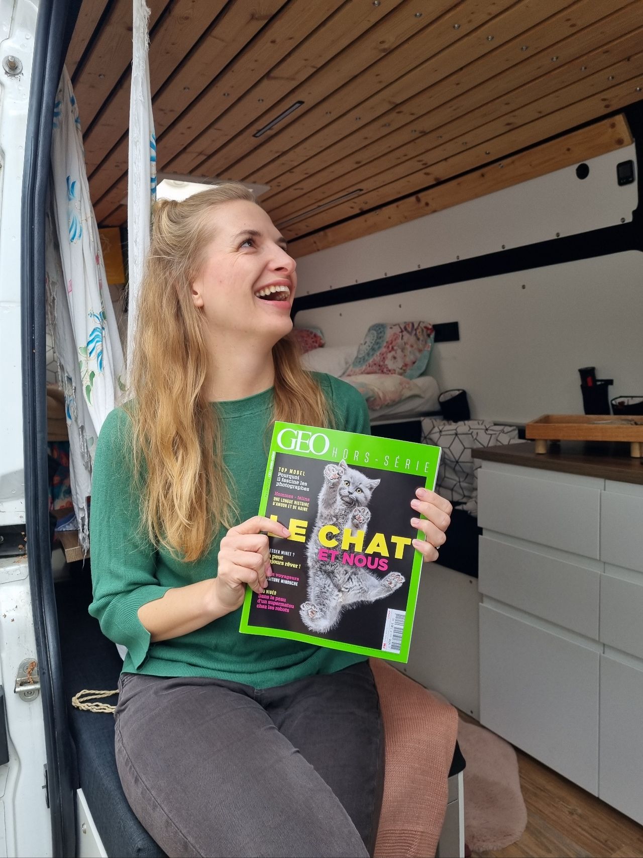 GEO Magazin zum Thema „Reisen mit Katze“ (Campervan, Workation)