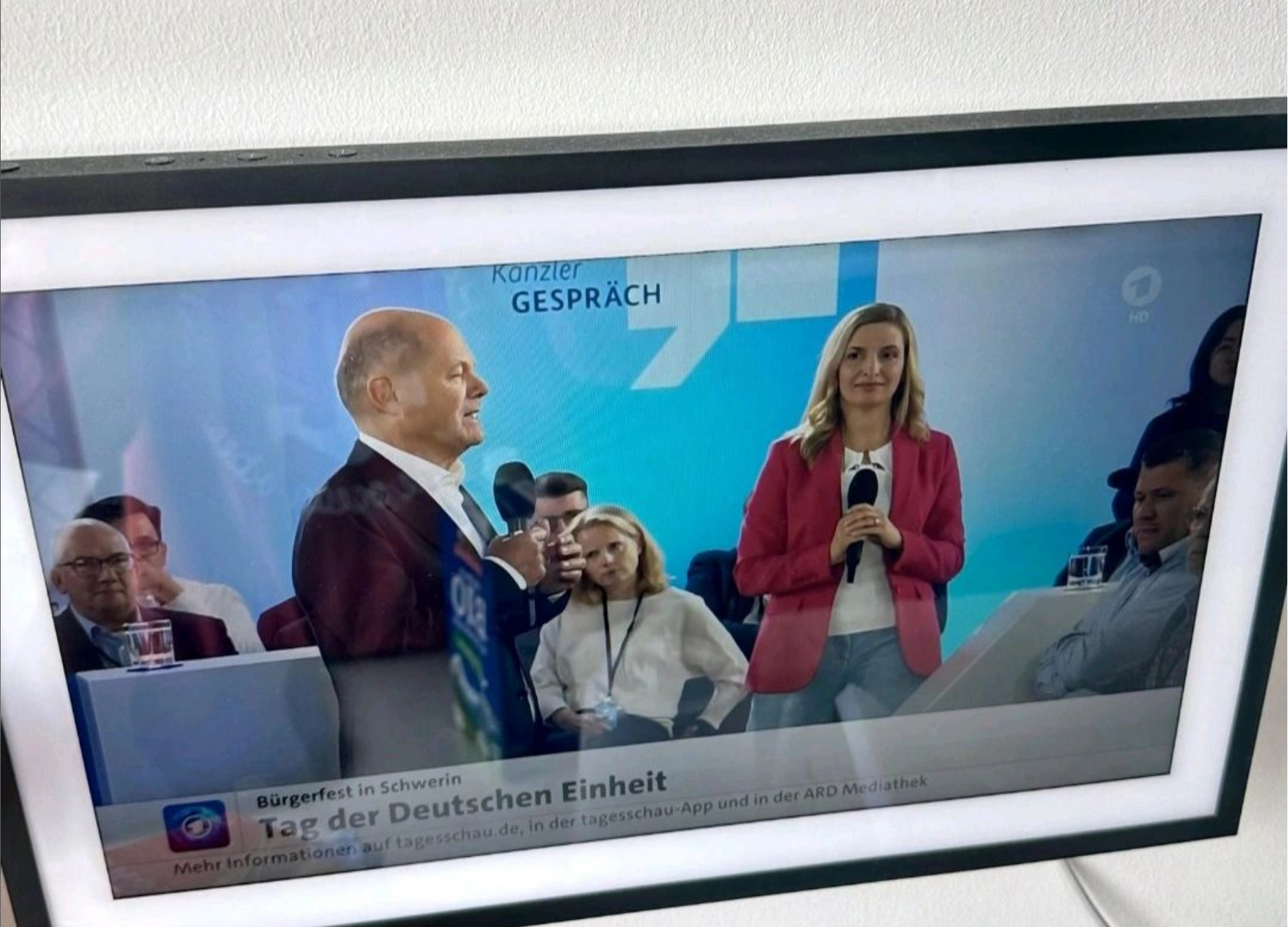 Kanzlergespräch Tag der Deutschen Einheit